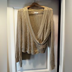 Beige Knitted Sage the Label Sweater Size Small